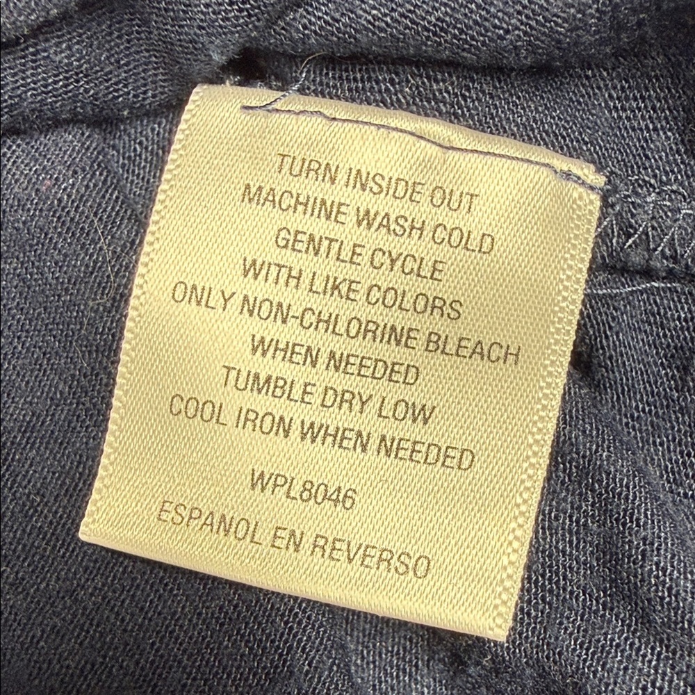 Style & Co. Navy Sleeveless Blouse with Embroidery - Picture 6 of 6